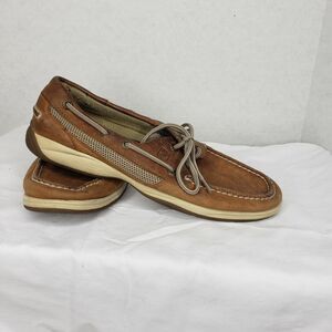 Sperry Top Sider Intrepid Boat Shoes,‎ Brown Leather, 9777956, Womens Size 8M